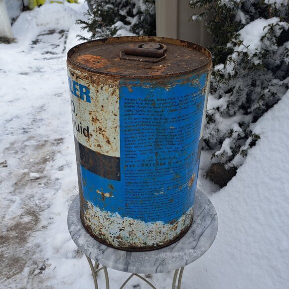 Vintage Tumbler X.H.D. Brake Fluid 5 Gallon Can - Picture 4 of 10